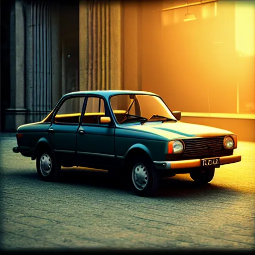 Prompt: an old car Lada 1300, cinematic color grading , unreal engine, hyperrealistic, dynamic lighting, highly detailed, studio light