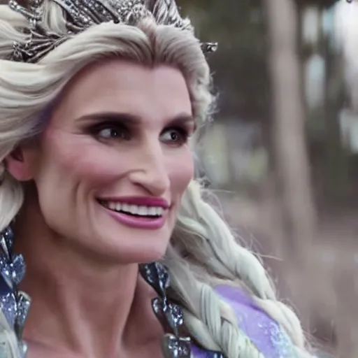 Image similar to A still of Idina Menzel as Elsa