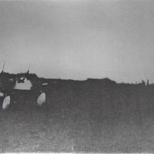 Image similar to dark photo of an germanic ufo project in the world war 2, black and white