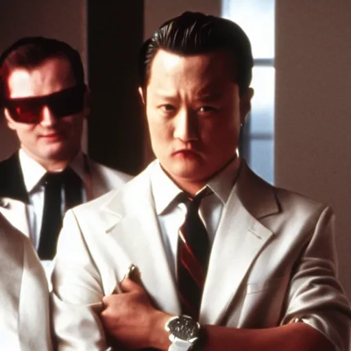 Image similar to psy in american psycho