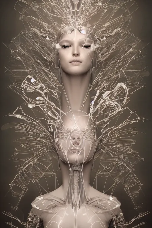 Image similar to biomedical design of an attractive serene android, natural background out of focus, cinematic lighting, intricate, elegant, super highly detailed, art station, concept art, smooth, sharp focus, no blur, no dof, extreme illustration, Photorealism, HD quality, 8k resolution, cinema 4d, 3D, beautiful, delicate, art by artgerm and greg rutkowski and alphonse mucha and loish and WLOP