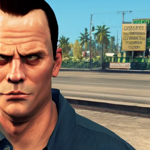 Prompt: knut as a GTA style character on a loading screen, 4k, high detail, high-resolution photograph, professional photography, ultra-detail