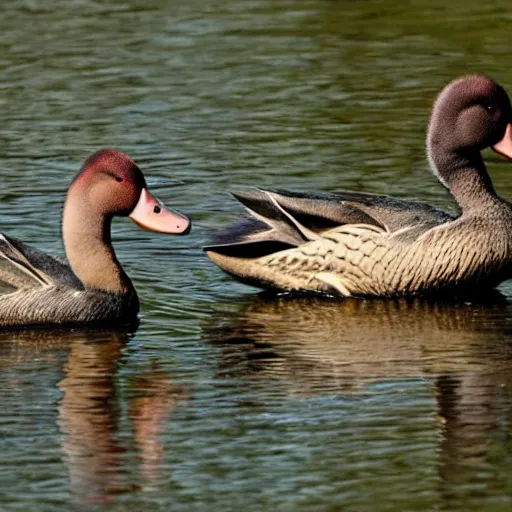 Image similar to vampire ducks