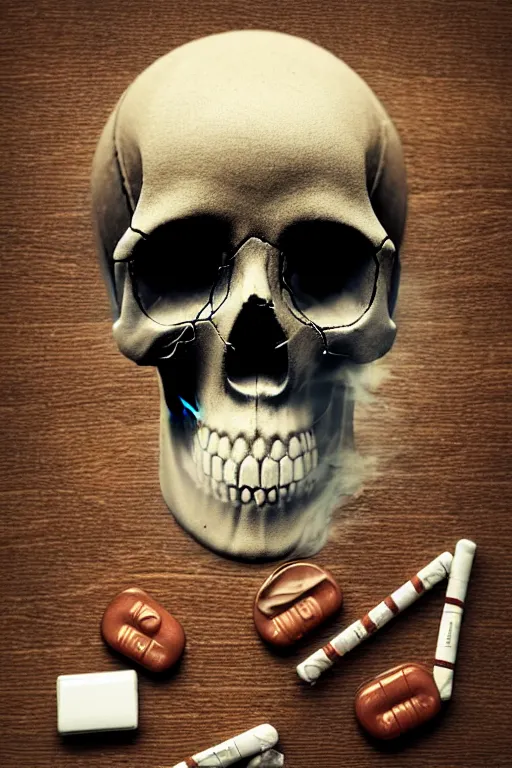 Boite à Cigarette Skull Vibes
