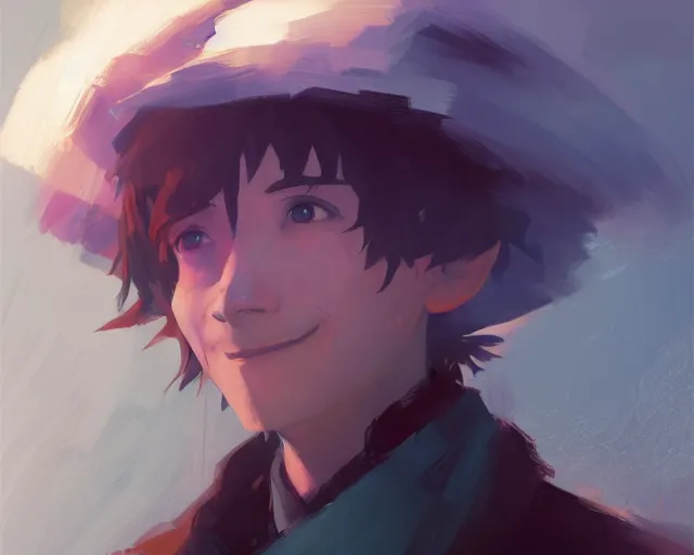 Prompt: Portrait of Howl from Howl's moving castle, artstation; by Craig mullins, ross draws, kanliu666, chengwei pan, mingchen shen