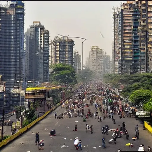 Prompt: mumbai in the year 2 0 7 0