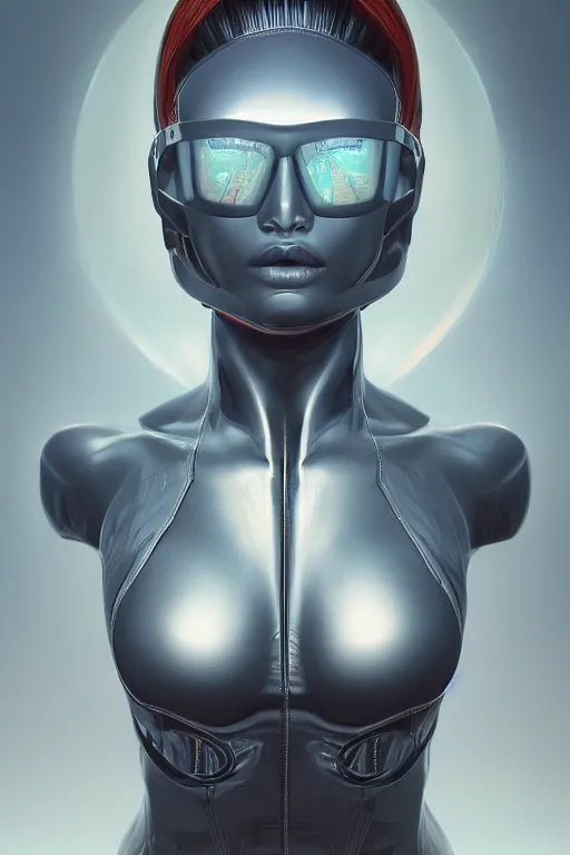 Image similar to Empty Canvas, photo, portrait, 3d, high details, intricate details, by vincent di fate, artgerm julie bell beeple, 90s, Smooth gradients, octane render, 8k, High contrast, duo tone, depth of field, very coherent symmetrical artwork