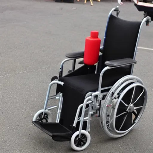 Image similar to wheelchair with rockets