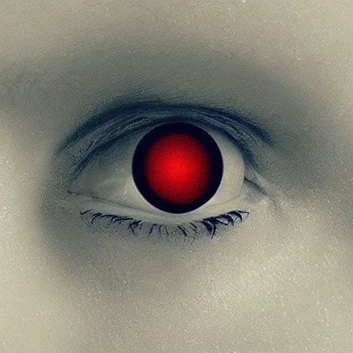 Image similar to “a cyborg woman with red eyes”