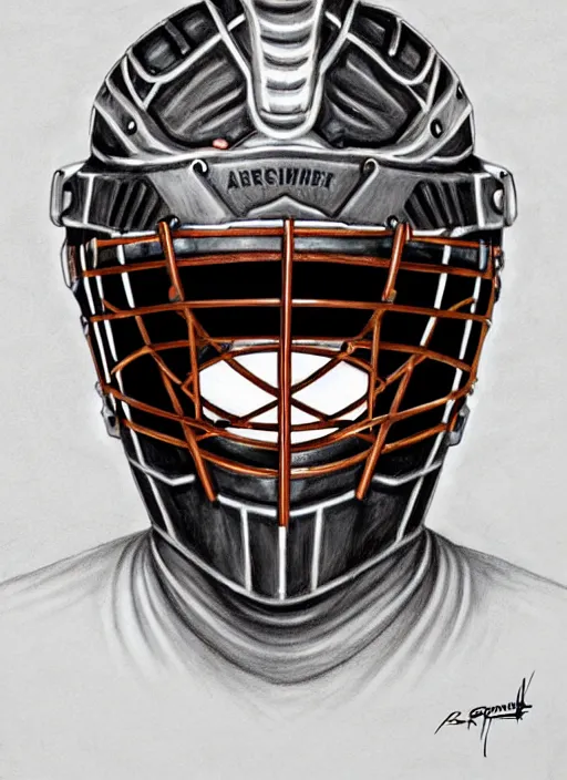 Image similar to portrait of supreme goaltender patrick roy, habs royalty, extravagant, lord, full body equipment, military goalie uniform, 4 stanley cups, fantasy, intricate, elegant, beautiful, highly detailed, charcoal, centered, dark, smokey, digital painting, artstation, concept art, art by artgerm and greg rutkowski and alphonse mucha