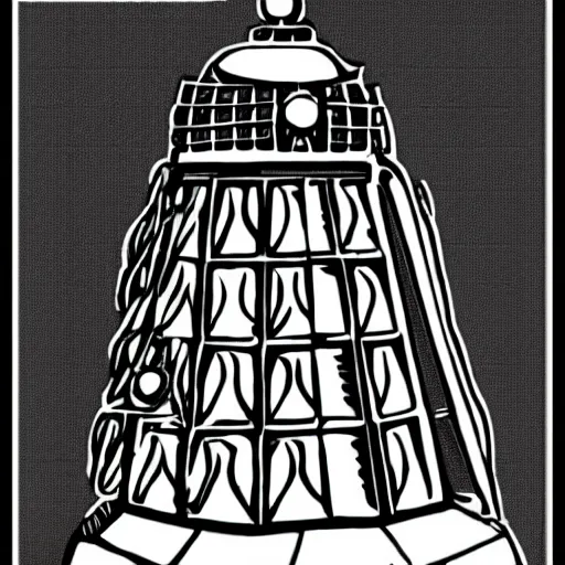 Image similar to The church of Dalek