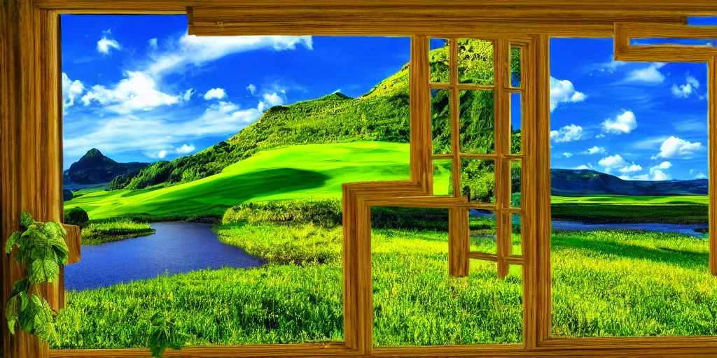 Prompt: windows background in high definition, 8 k resolution, vibrant colours, high impact