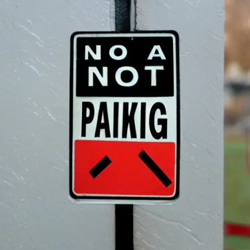 Prompt: no parking sign