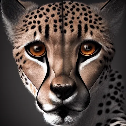 Image similar to a detailed digital art of a desperate cheetah steve buscemi hybrid, in search for their next meal, magical realism, artstation, ornate, maximalist, cinematic, profound, neuromuscular, beautiful, deep focus, post processing, compositing, studio lighting