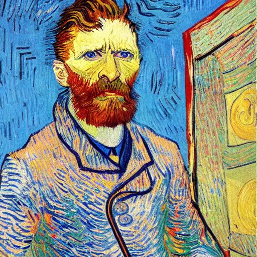 Image similar to remy lecroix, painting, van gogh style
