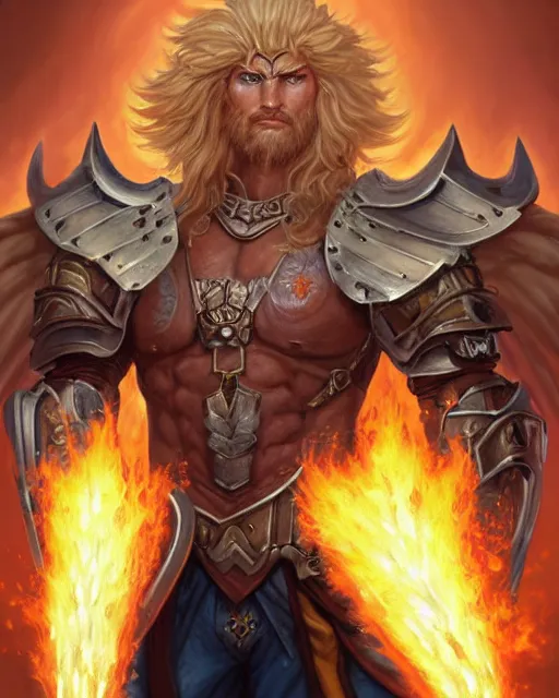 mtg character portrait of a brawny male leonin warrior | Stable ...