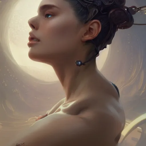 Image similar to ultra realistic illustration of tara davis, sci - fi, fantasy, intricate, elegant, highly detailed, digital painting, artstation, concept art, smooth, sharp focus, illustration, art by artgerm and greg rutkowski and alphonse mucha