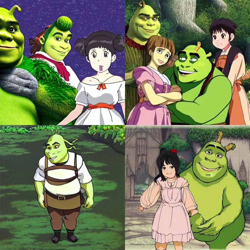 Shrek anime character on Craiyon-demhanvico.com.vn