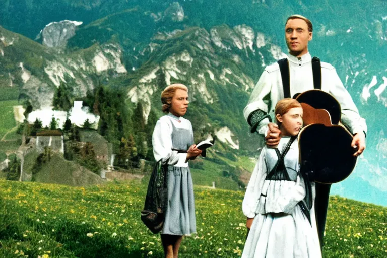 Image similar to still image from the sound of music by david cronenberg