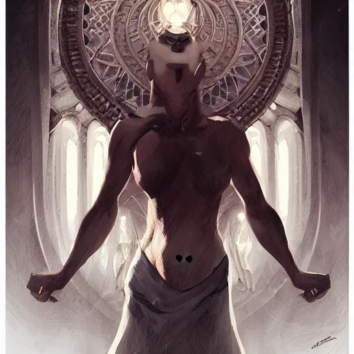 Prompt: a powerful psychic man unleashing psychic powers, symmetrical facial features, intricate, elegant, digital painting, concept art, illustration, smooth, sharp focus, finely detailed, in the style of artgerm and greg rutkowski and william adolfe bouguerea,