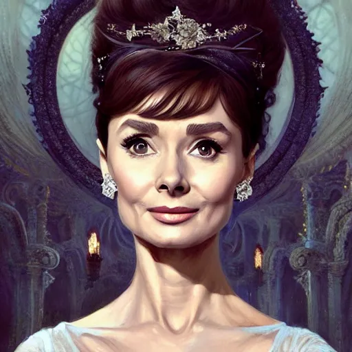 Image similar to audrey hepburn in an epic victorian novel, various backgrounds, intricate, elegant, highly detailed, digital painting, artstation, matte, illustration, art by artgerm, greg rutkowski, loish, rhads, ferdinand knab, makoto shinkai, lois van baarle, ilya kuvshinov, rossdraws, tom bagshaw