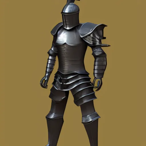 Image similar to a paper model of a man in armor, a low poly render by The Mazeking, polycount, vanitas, low poly, ps1 graphics, polycount