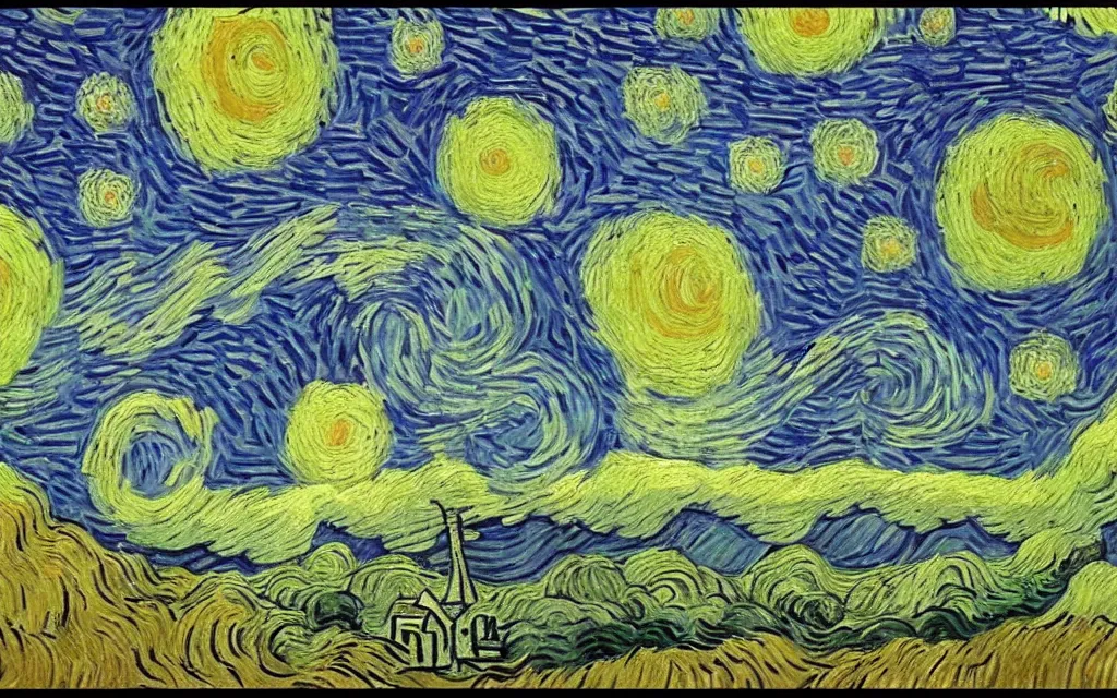 Image similar to a sending down from him who created the earth and the lofty heavens, overdetailed art, by van gogh, magic