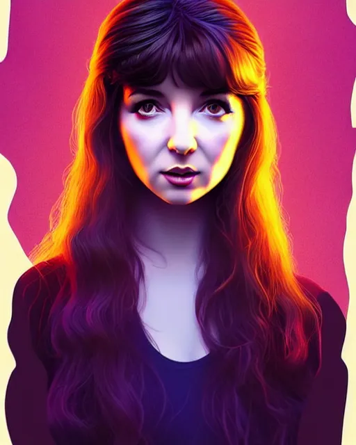 Prompt: richly detailed color illustration young kate bush illustrated by artgerm and mina petrovic and timothy kong and marina federovna. 3 d shadowing