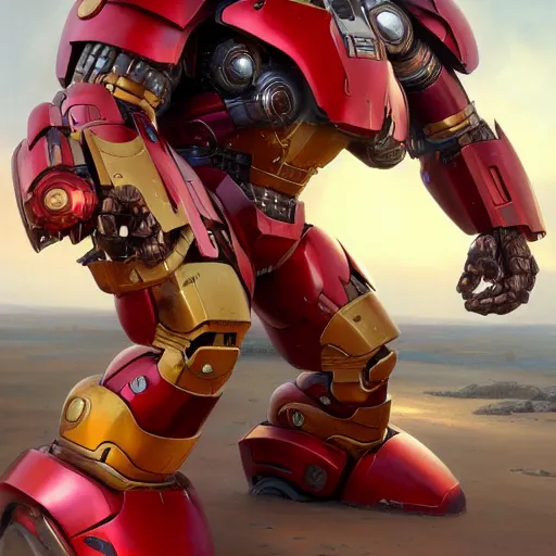 Prompt: hulkbuster armor, extremely detailed oil painting, unreal 5 render, rhads, bruce pennington, studio ghibli, tim hildebrandt, digital art, octane render, beautiful composition, trending on artstation, award - winning photograph, masterpiece