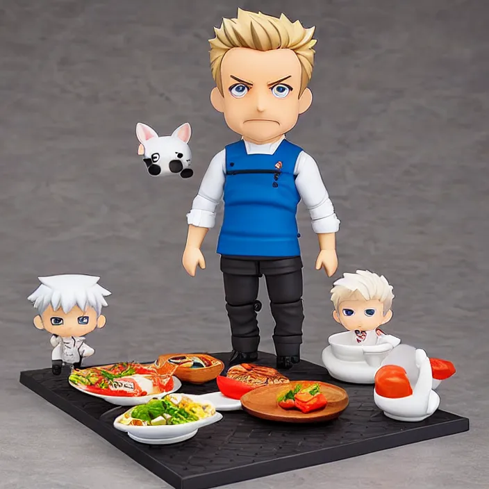 Prompt: gordon ramsay, an anime nendoroid of gordon ramsay figurine, detailed product photo