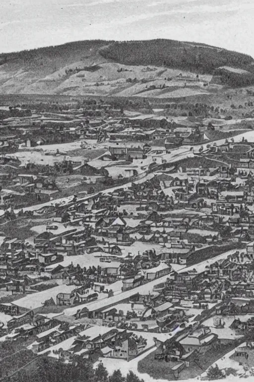 Image similar to 1 8 8 0 s view of lead city, south dakota. lead city is the location of the homestake mine