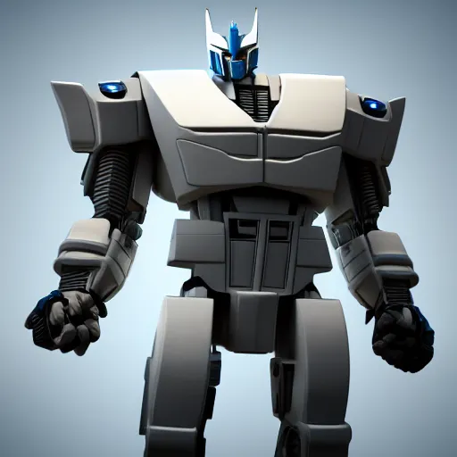 Prompt: transformers, 3d character model, epic, 3d render, white background, shadows