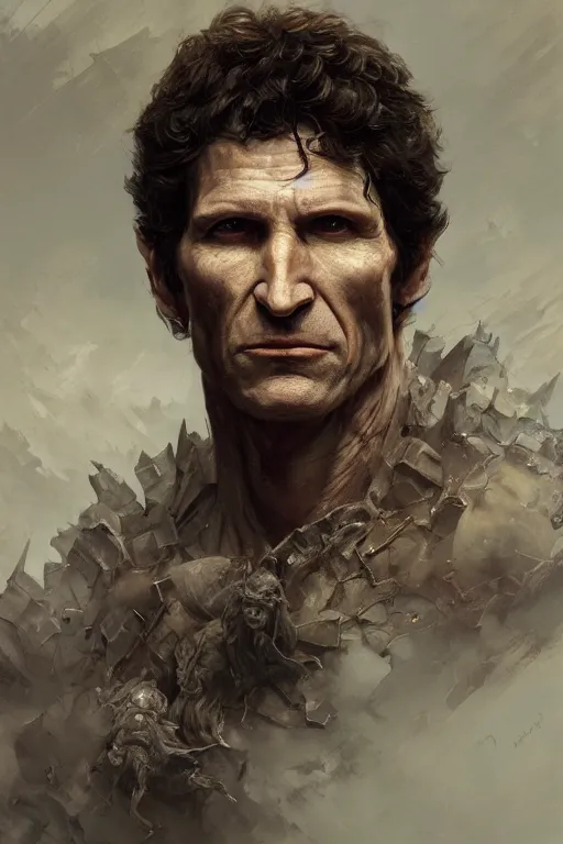 Image similar to Portrait of Todd Howard, highly detailed, marvel comics, dark, intricate, highly detailed, smooth, artstation, digital illustration by Ruan Jia and Mandy Jurgens and Artgerm and Wayne Barlowe and Greg Rutkowski and Zdislav Beksinski