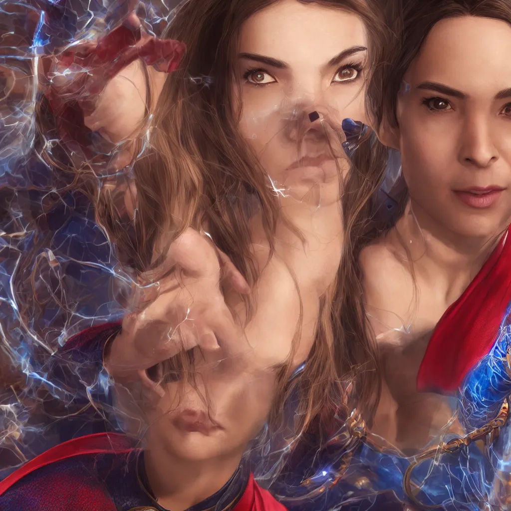 Prompt: A beautiful hyper realistic detailed photo of Riley Reid as Dr. Strange , trending on artstation, artstationHD, artstationHQ, unreal engine