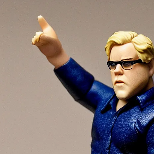 Prompt: product shot of action figure of Phillip Seymour Hoffman