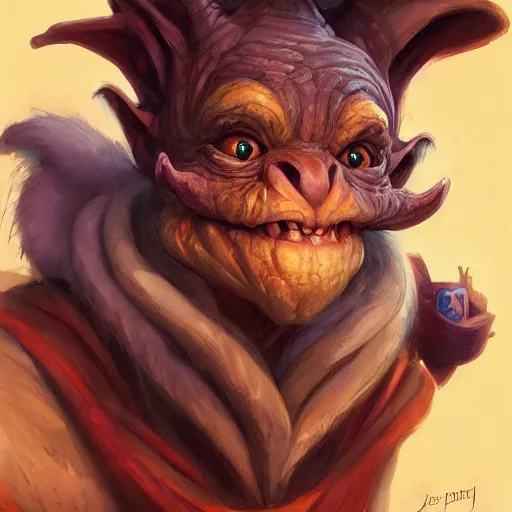 Prompt: a detailed portrait of a goblin primancer, by justin gerard and jesper ejsing, digital art, realistic painting, dnd, character design, trending on artstation