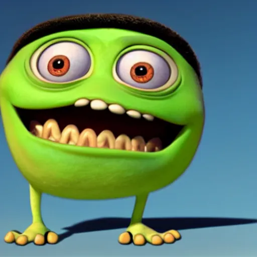 Image similar to biblically accurate mike wazowski