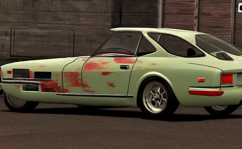 Image similar to 1970 Datsun 240Z in GTA loadscreen art style