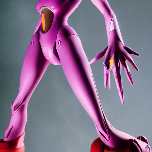 Image similar to Eva-01 from Evangelion, realistic, photograph, in focus