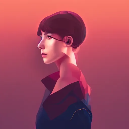 Image similar to portrait beautiful sci - fi girl, blade runner 2 0 4 9, futuristic metropolis, digital art, pop art by hsiao - ron cheng