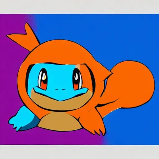Prompt: squirtle by andi warhol, 4 k, digital painting, bright colors