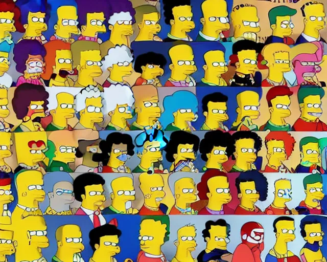 Prompt: The Simpsons if it was made by Toshio sSaeki