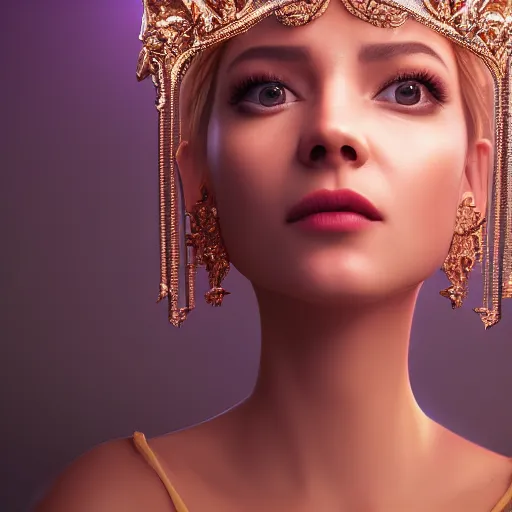 Image similar to portrait of wonderful princess of diamonds with fair skin, looking up, ornate 8 k gorgeous intricate detailed, white accent lighting, dramatic cinematic light, award winning photography, octane render