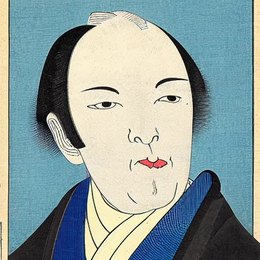 Prompt: ukiyo-e portrait of united states senator henry clay