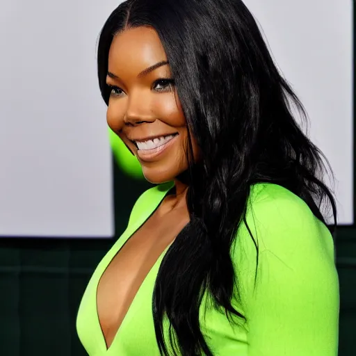 Prompt: Actress Gabrielle Union as She-Hulk