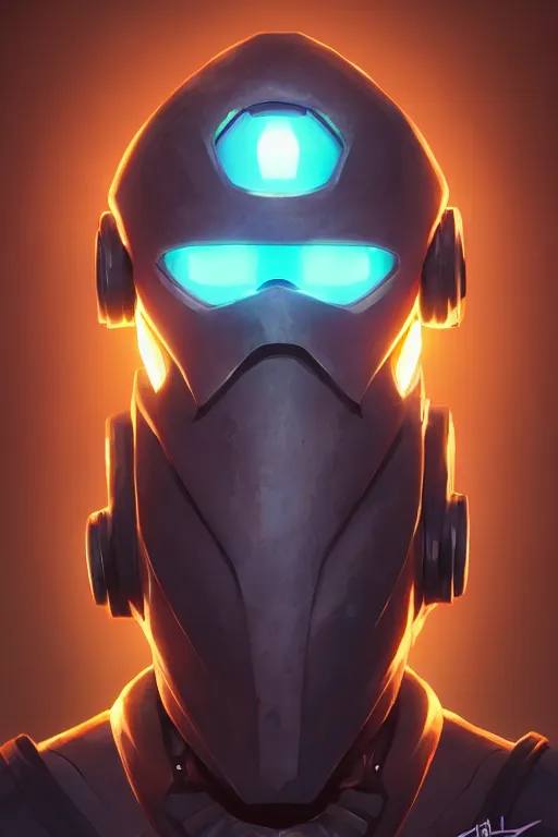 Image similar to epic mask helmet robot ninja portrait stylized as fornite style game design fanart by concept artist gervasio canda, behance hd by jesper ejsing, by rhads, makoto shinkai and lois van baarle, ilya kuvshinov, rossdraws global illumination radiating a glowing aura global illumination ray tracing hdr render in unreal engine 5