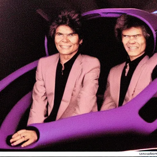 Prompt: bogdanoff brothers riding a spaceship _ n 9