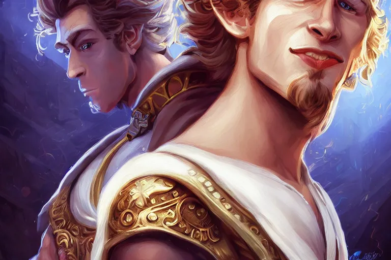 Image similar to Guybrush Threepwood, cute, fantasy, intricate, elegant, highly detailed, digital painting, 4k, HDR, concept art, smooth, sharp focus, illustration, art by artgerm