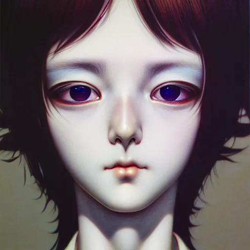 Image similar to prompt : hyperrealist photorealistic 3 d render of persona soft light portrait by takato yamamoto, mecha accessories, otaku gangasta, inspired by fables, realistic face, smooth face feature, intricate oil painting, high detail, sharp high detail, manga and anime 2 0 0 0