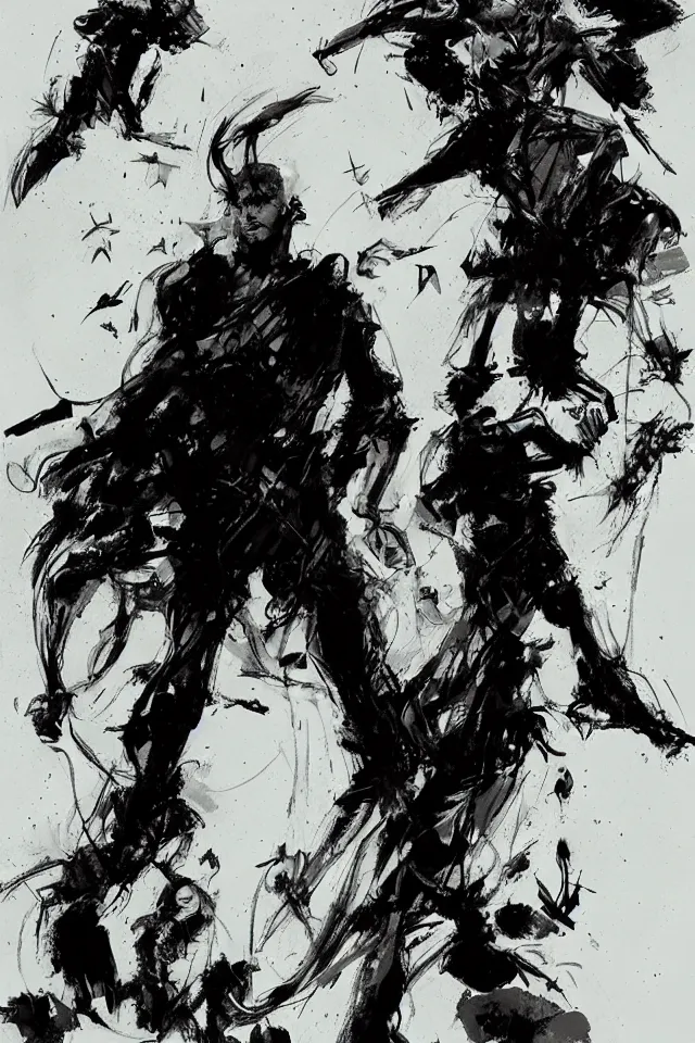 Image similar to dream of the endless, morpheus, by ashley wood, character design, concept art